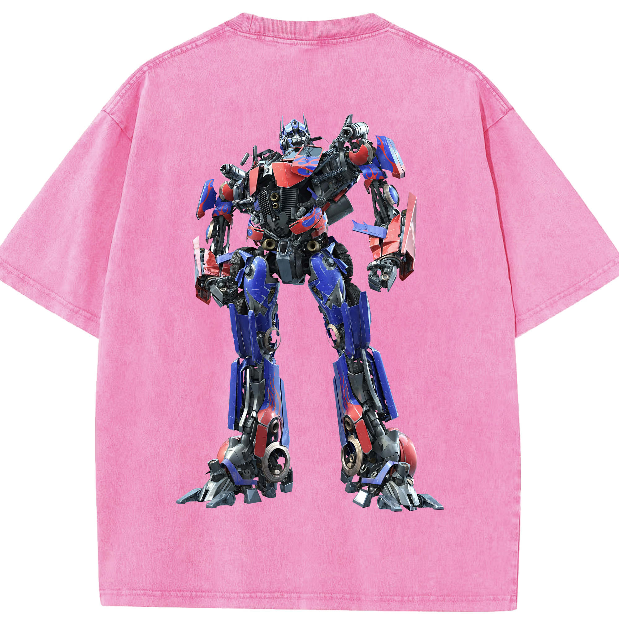 （画像用） Transformers トランスフォーマー 綿100% ヴィンテージ風 半袖Tシャツ（背面プリント）